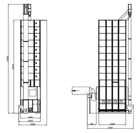 15 Tons Capacity Maize Drying Machine / Batch Type Maize Drying Equipment