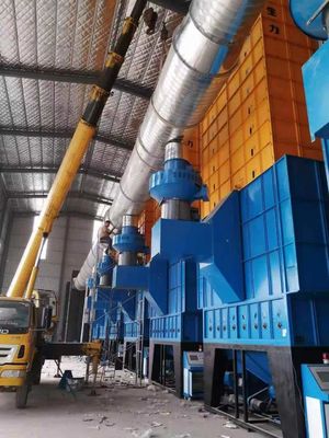 500 Tons Paddy Parboiling And Drying Machine Two Husk Furnace